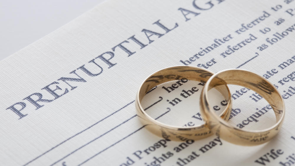 Prenups have become more common in recent years, polls show.