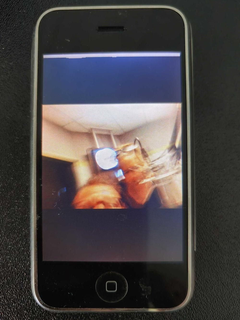 NPR's Josh Rogosin and Leila Fadel attempted to take a selfie with the original iPhone.