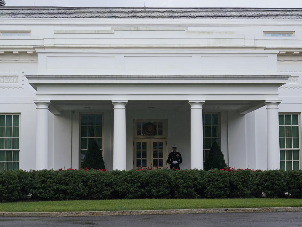 The West Wing of the White House on July 5, 2023. Tech executives are meeting with top Biden administration officials on Tuesday to agree to voluntary measures to reduce risks posed by AI.