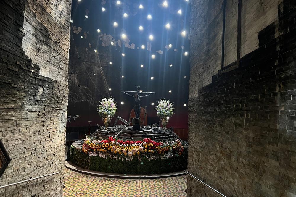In Nicaragua, the Catholic Church has been under attack. In 2020, a man threw a bomb at a chapel inside the Metropolitan Cathedral. The church has left the charred remains untouched.