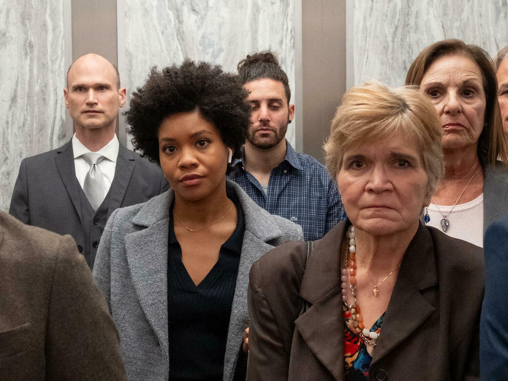 Sinclair Daniel (center) plays Nella on Hulu's T<em>he Other Black Girl</em>.