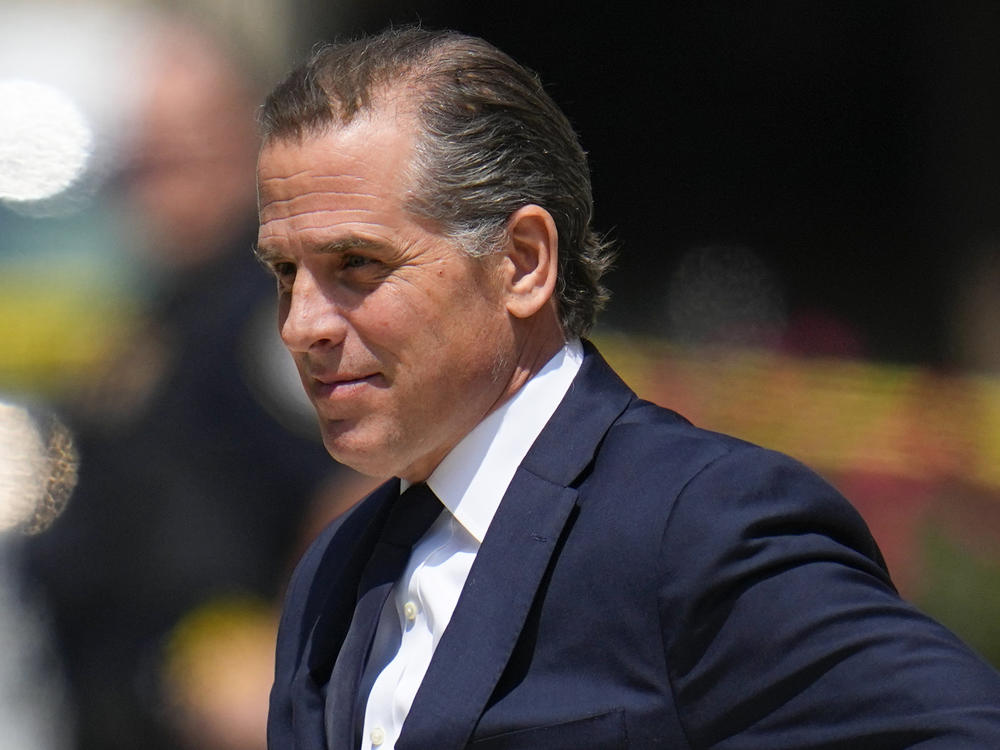 President Biden's son Hunter Biden leaves after a court appearance on July 26 in Wilmington, Del.