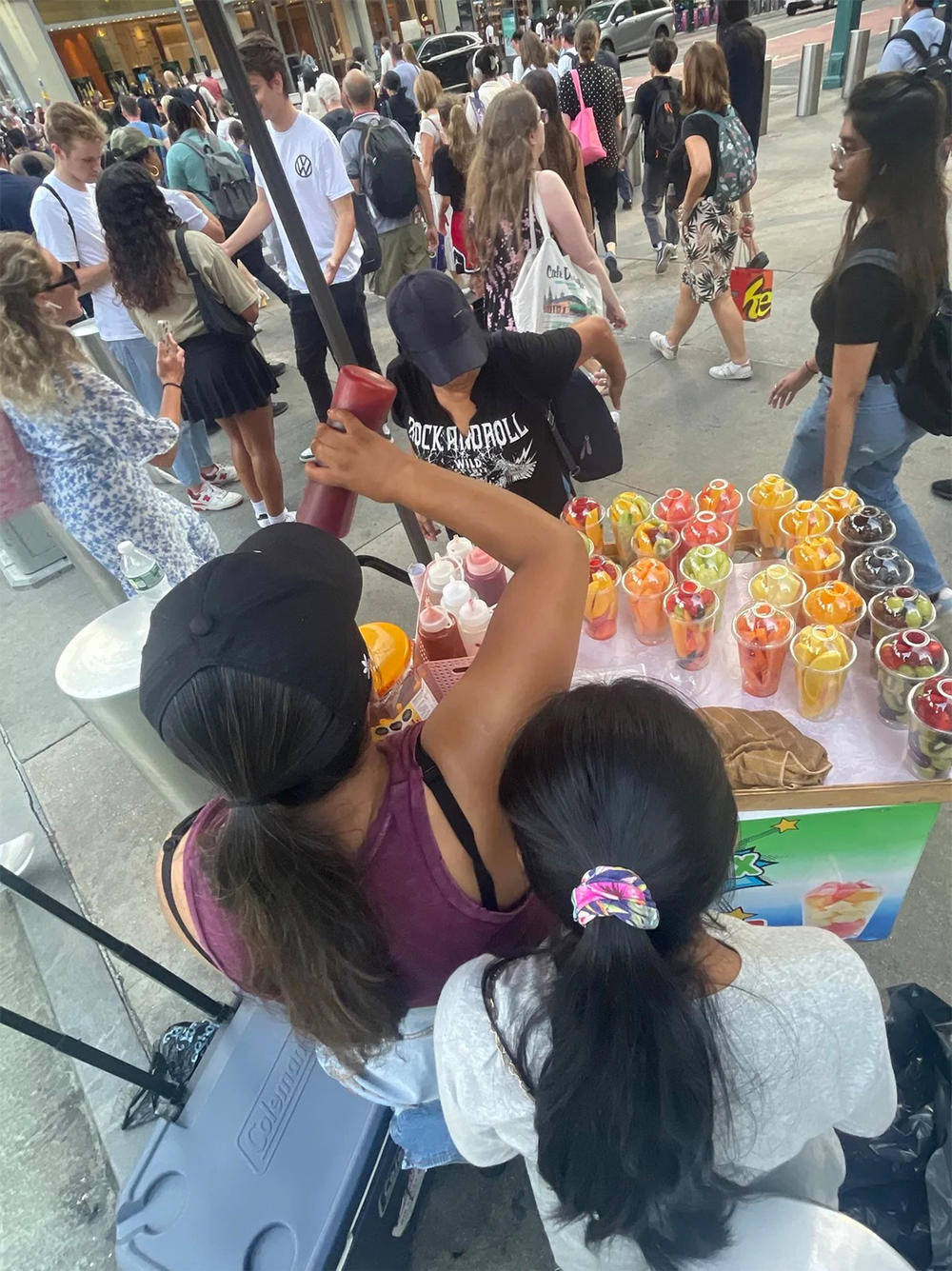 Vanessa (right), 13, is about to start school in New York City. She'll be joined by about 20,000 migrant kids.