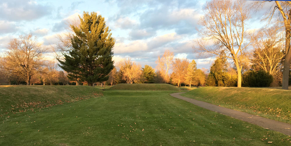 These earthworks were built by Native Americans between 1,600 and 2,000 years ago.