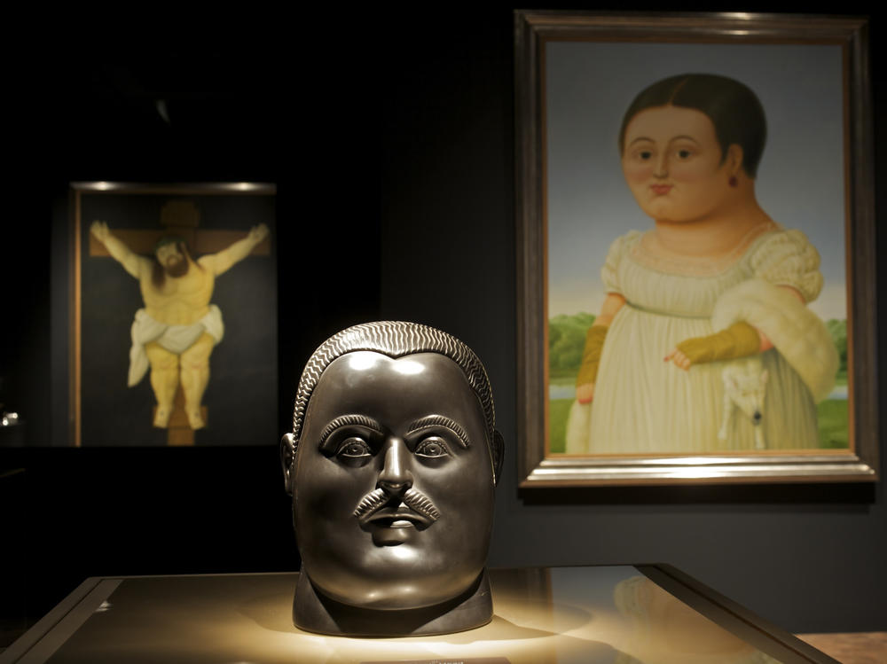 Colombian artist Fernando Botero's artwork is showcased at the the Bowers Museum in Santa Ana, Calif., on Sept. 10, 2009. The exhibit 