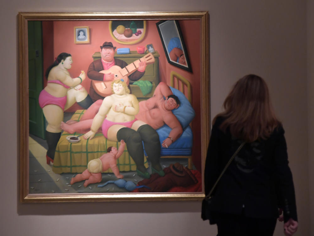 An exhibition dedicated to Colombian artist Fernando Botero during a press preview at the Vittoriano museum in Rome, on May 4, 2017.