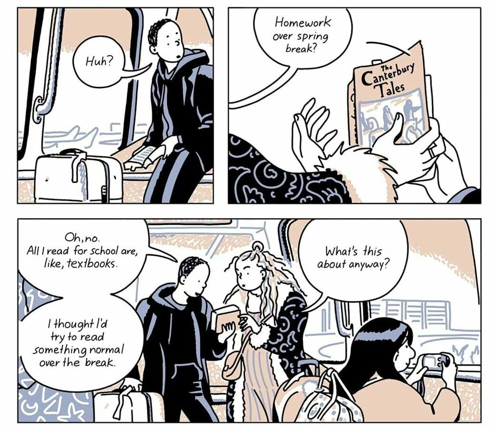A page from the graphic novel <em>Roaming. </em>