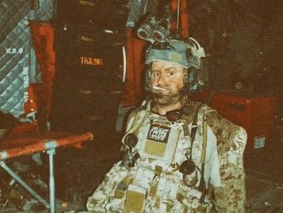 James Hatch in Afghanistan in July, 2009, the night he was wounded.