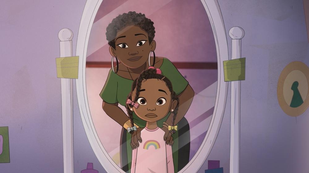 Issa Rae is Angela and Brooke Monroe Conaway is Zuri on <em>Young Love</em>.