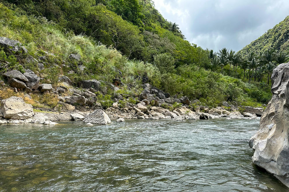 The Agos River cuts through the Sierra Madre in the Philippines' Rizal Province. Officials hope to build a new dam upriver from the village of Daraitan to increase the water supply to the capital, Manila. But the project threatens the environment and people who live downstream.