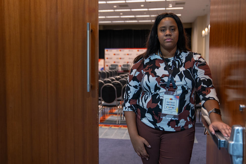 Jaylen Black at the Congressional Black Caucus' annual legislative conference in 2023.