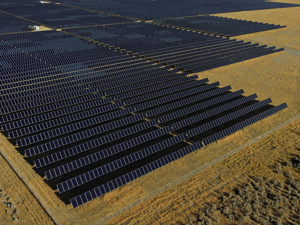 An International Energy Agency report says countries are setting records building solar power projects like AES' Clover Creek solar project in Mona, Utah in 2022.