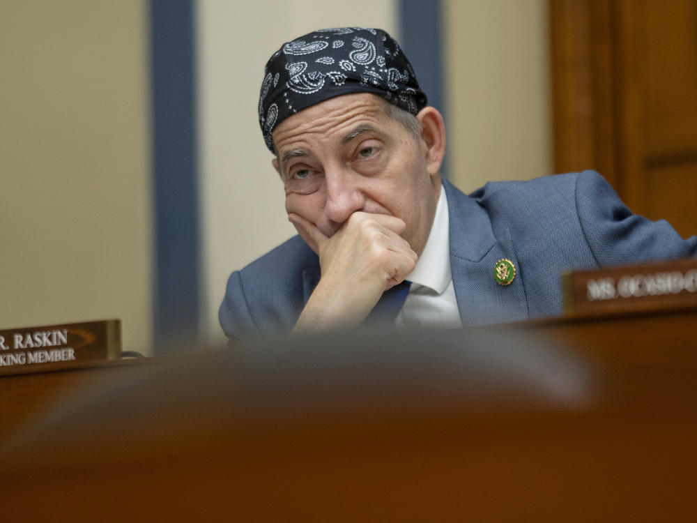 Rep. Jamie Raskin D-Md., listens to testimony during a House Oversight and Accountability subcommittee on July 26.