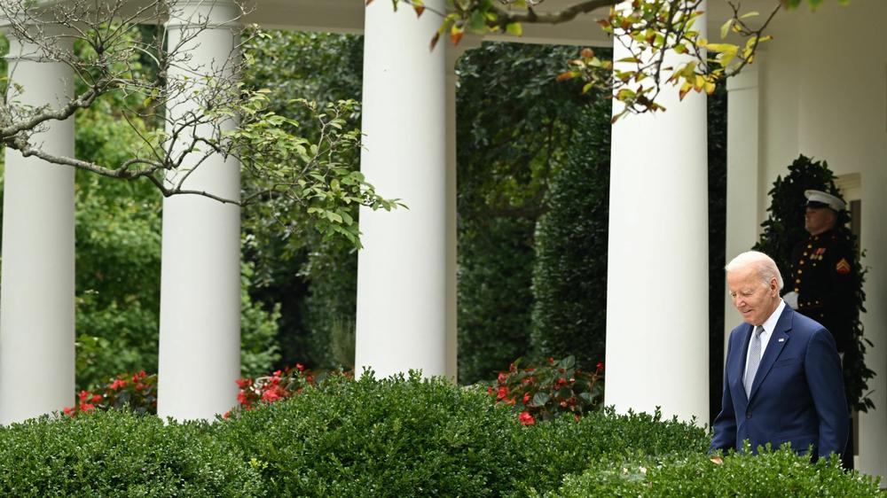 President Biden, seen here on Sept. 22, is the subject of an impeachment inquiry by House Republicans.