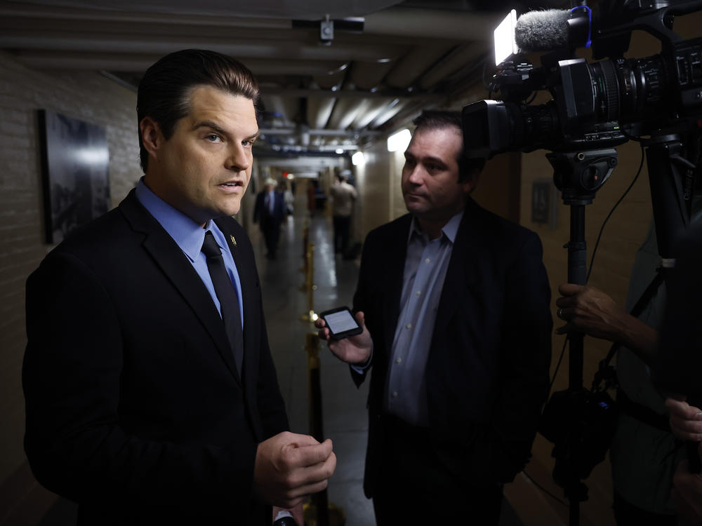 Rep. Matt Gaetz, R-Fla., and other members of the right-wing House Freedom Caucus could force a federal government shutdown Oct. 1. The National Institutes of Health and the Centers for Disease Control and prevention would be affected.