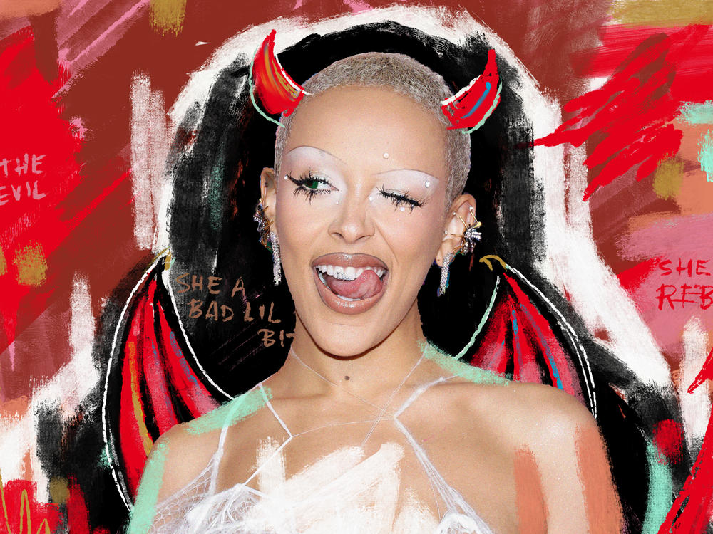 On Doja Cat's fourth album, <em>Scarlet</em>, she delights in playing the 