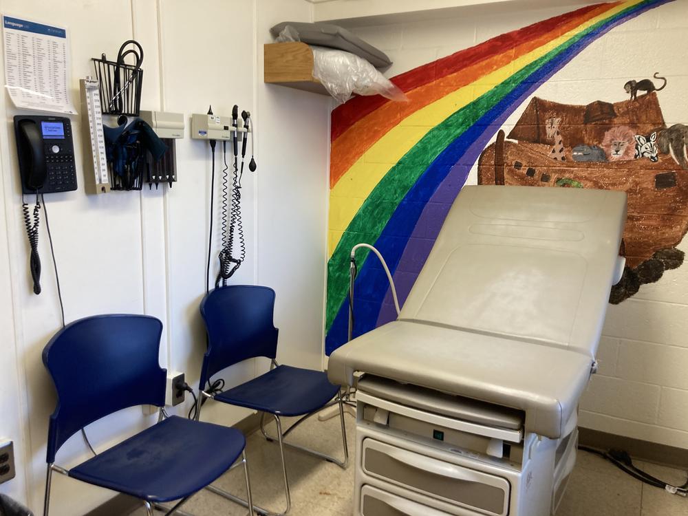 An exam room at North Side Christian Health Center, a safety-net clinic that serves patients in a majority-Black neighborhood in Pittsburgh. Financial fallout from a federal government shutdown could force the clinic to cut back hours or services such as dental or mental health.