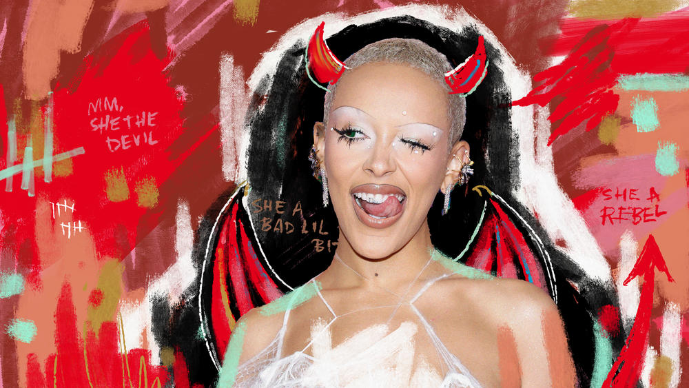 On Doja Cat's fourth album, <em>Scarlet</em>, she delights in playing the 