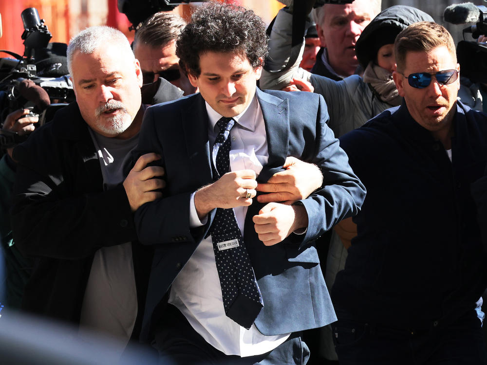 FTX Founder Sam Bankman-Fried arrives at Manhattan Federal Court in New York City for a court appearance on March 30, 2023. SBF is set to start his blockbuster trial on Tuesday.