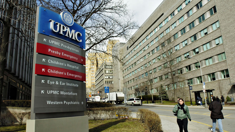 The University of Pittsburgh Medical Center campus. Doctors at UPMC have been trying to reduce carbon pollution.