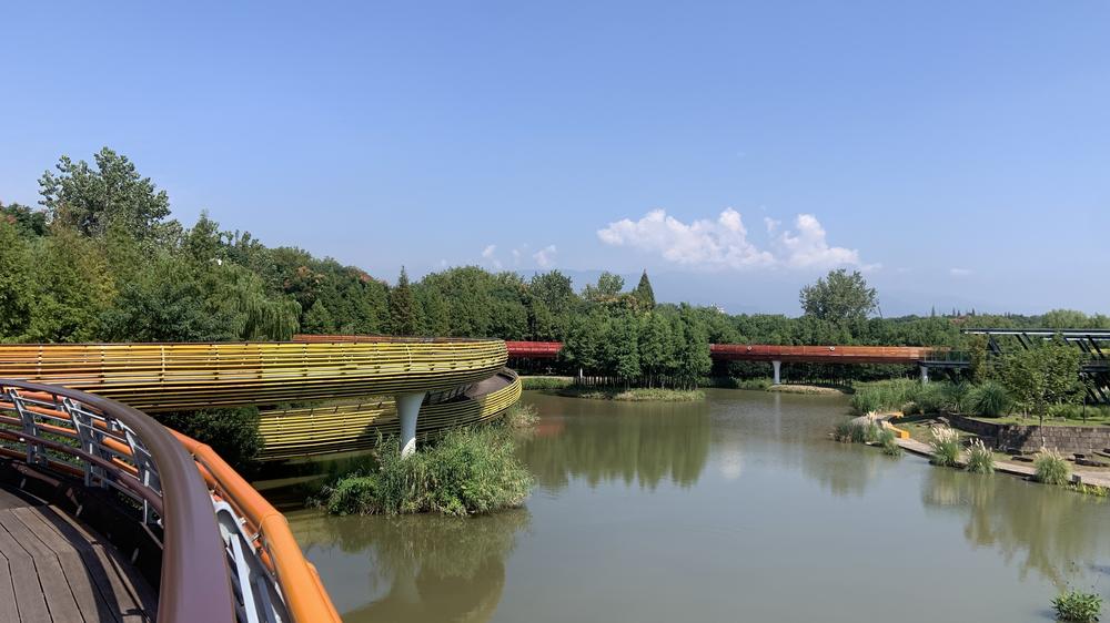 Yanweizhou Park, one of Yu Kongjian's most iconic projects.