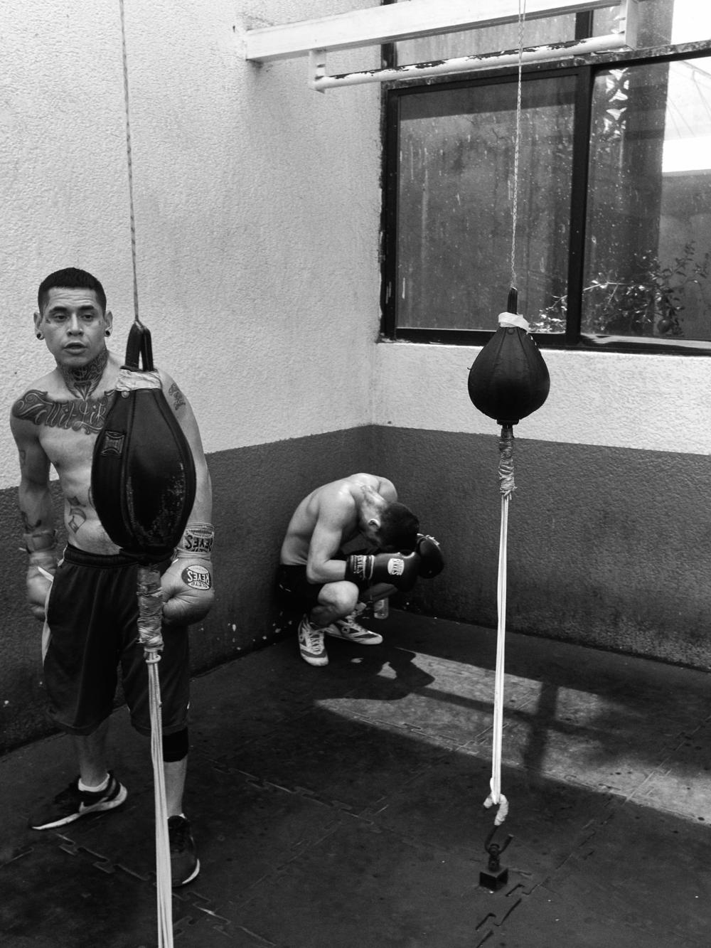 Daniel Garcia and Diamante Hernandez Sauza at Gym Romanza in Granjas México, Ciudad de México