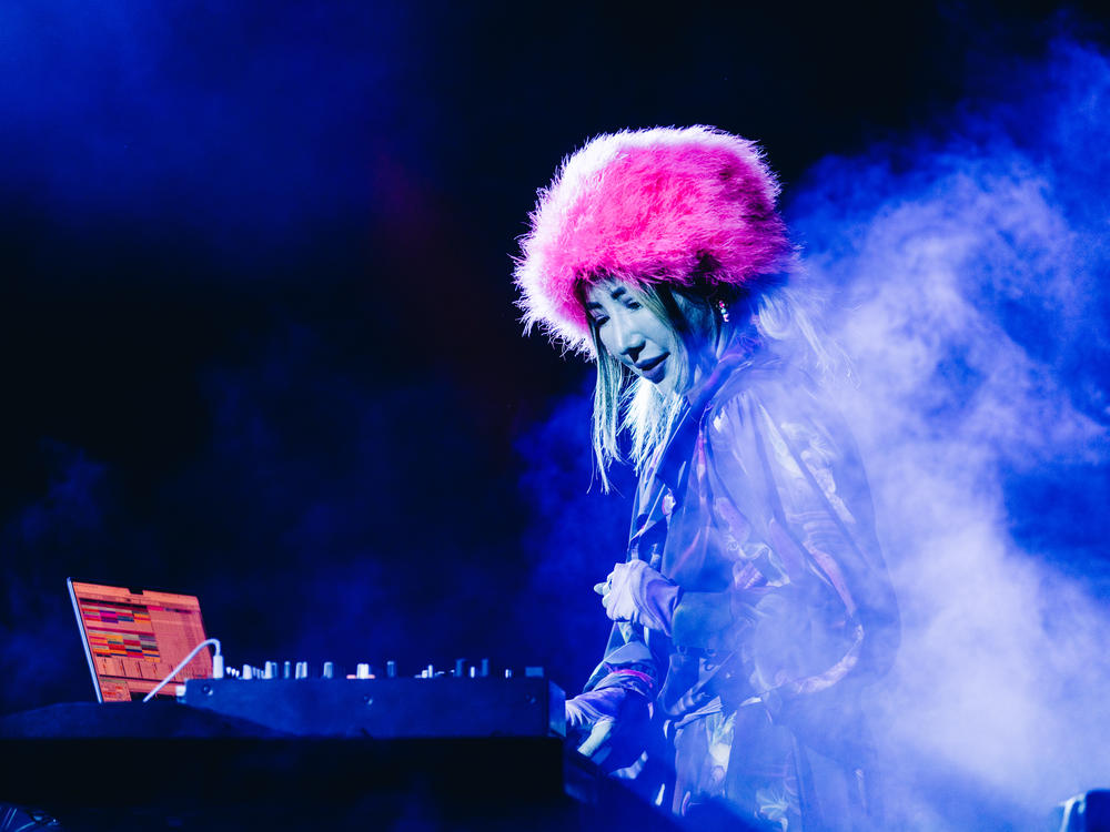 TOKiMONSTA performs at the 2022 Coachella music festival.