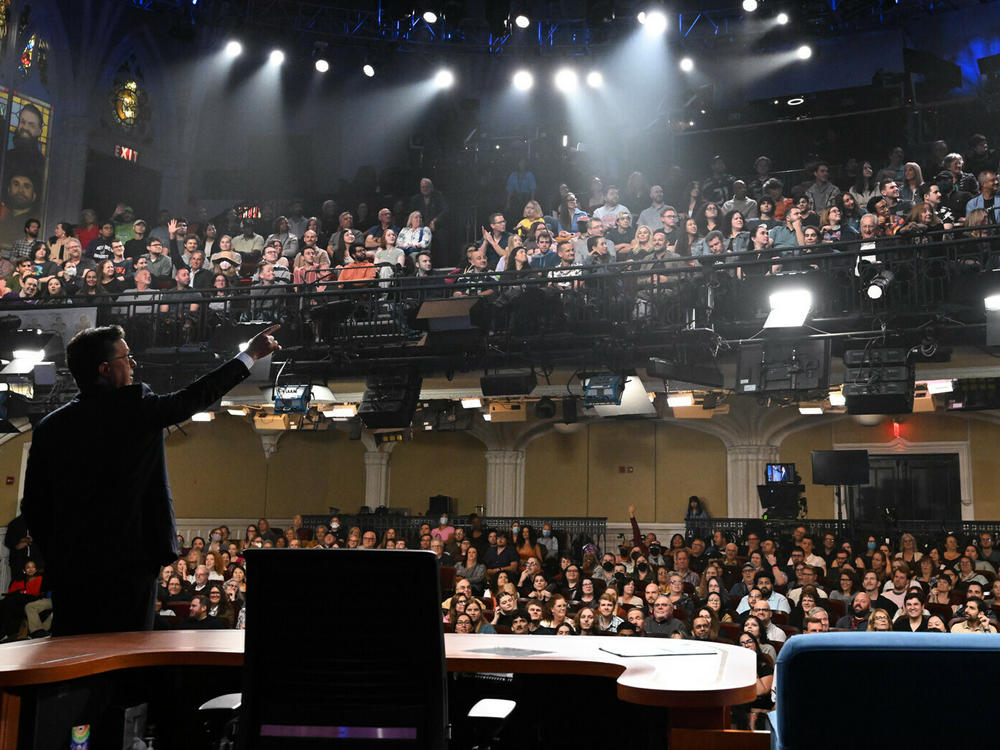 Stephen Colbert returns to new episodes during Monday's <em>Late Show</em> program.