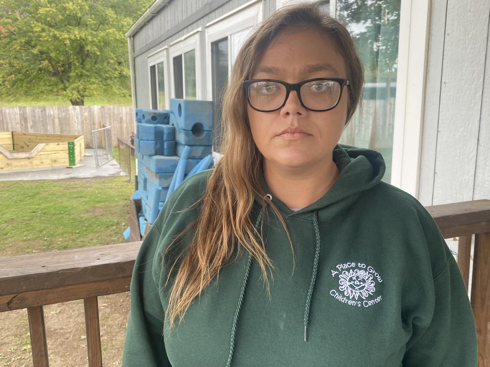 Tena Gee has worked at A Place to Grow for 13 years. Now that pandemic bonuses are over, she is considering leaving the field for a job that would pay more.