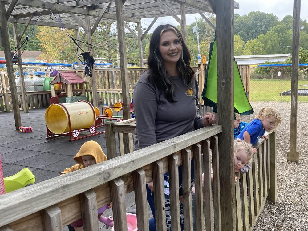 Destiny Vansickle is a teacher in the 2-year-old classroom at A Place to Grow. Thanks to the bonuses and wage increases she received in the pandemic, she was able to buy her first house.