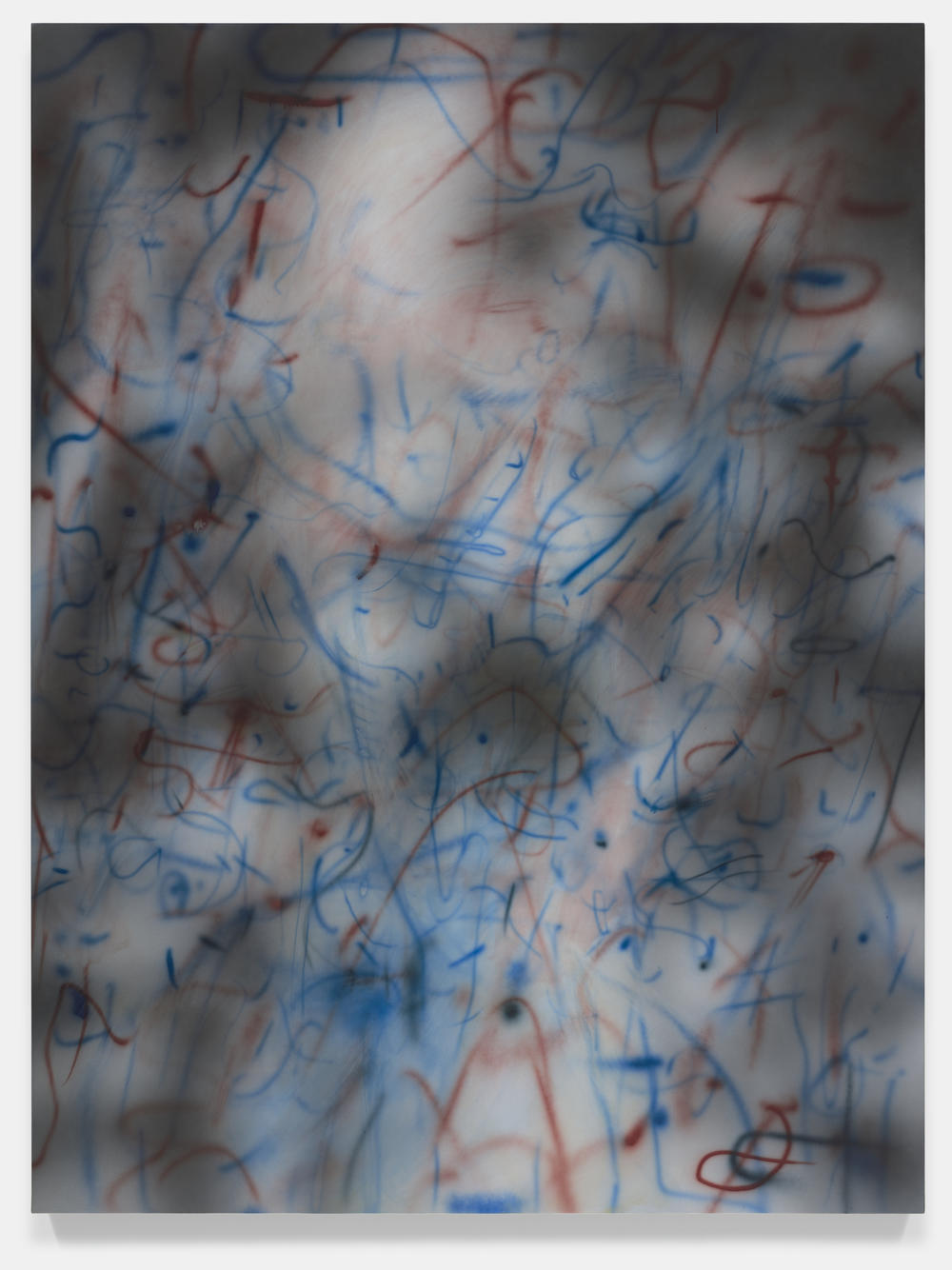 Julie Mehretu, <em>Rubber Gloves (O.C.)</em>,<em> </em>2018. Ink and acrylic on canvas.