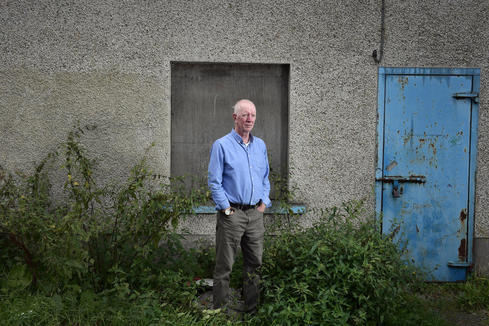 Paul Crawford poses for a photograph near his home in Glenavy, on the outskirts of Belfast, on Aug. 21. 