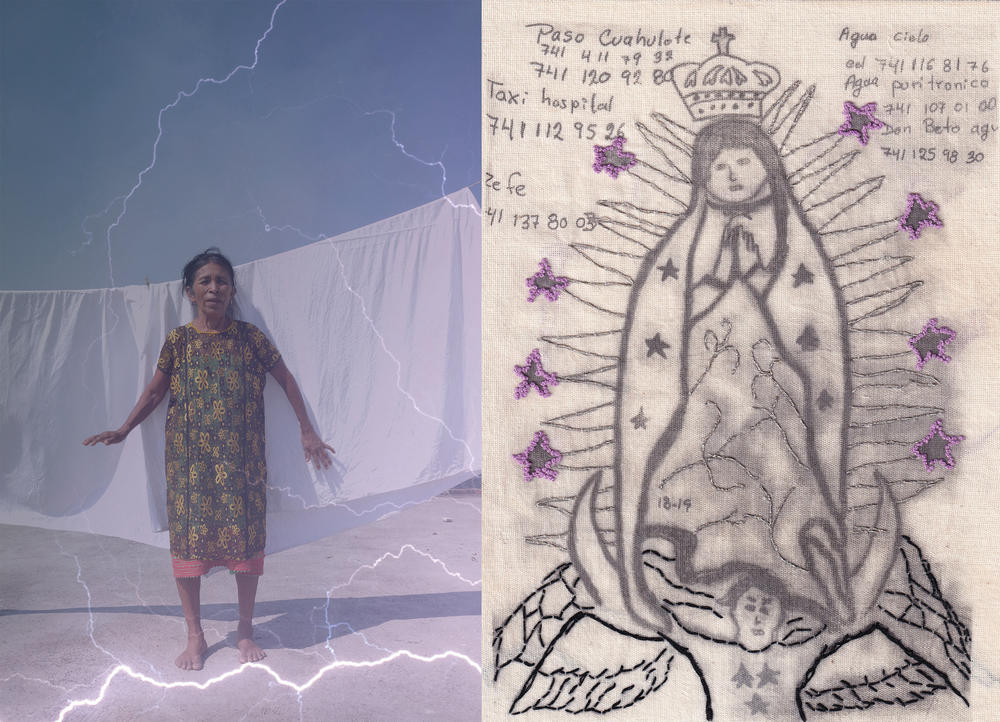 <strong>Left: </strong>Maria Adelaida, an Amuzgo traditional midwife from CAMI house Ometepec, lives in Paso Cuahulote. In her town, few people can pay for her services and so she survives on the 