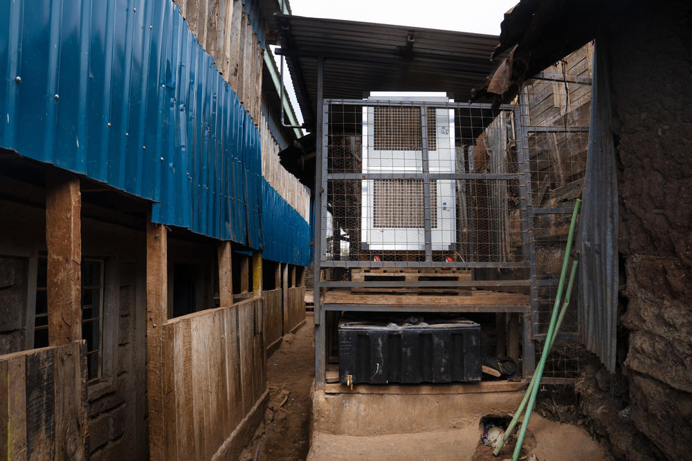 At Saint Juliet's Primary School in Kibera, Nairobi's largest slum, a Majik Water machine harvests water from the air.