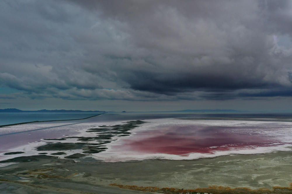 Severe drought takes its toll on the Great Salt Lake.