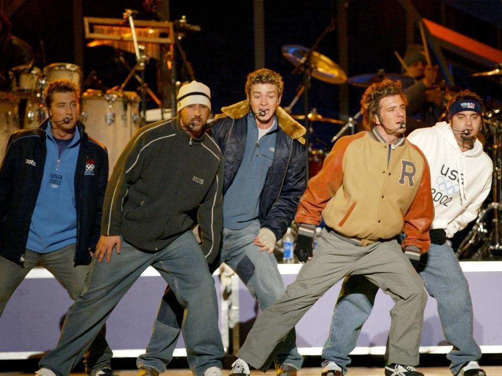 *NSYNC performs during the 2002 Olympic Winter Games in Salt Lake City.