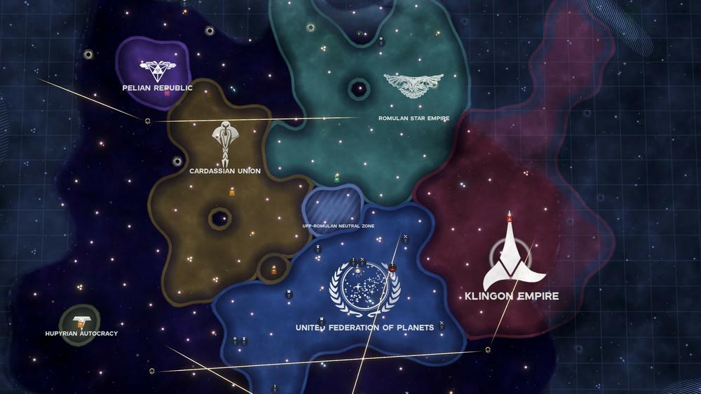 Star Trek: Infinite is a faithful reproduction of the Star Trek universe circa <em>The Next Generation</em>, including the neutral zone separating the Romulans from the Federation.