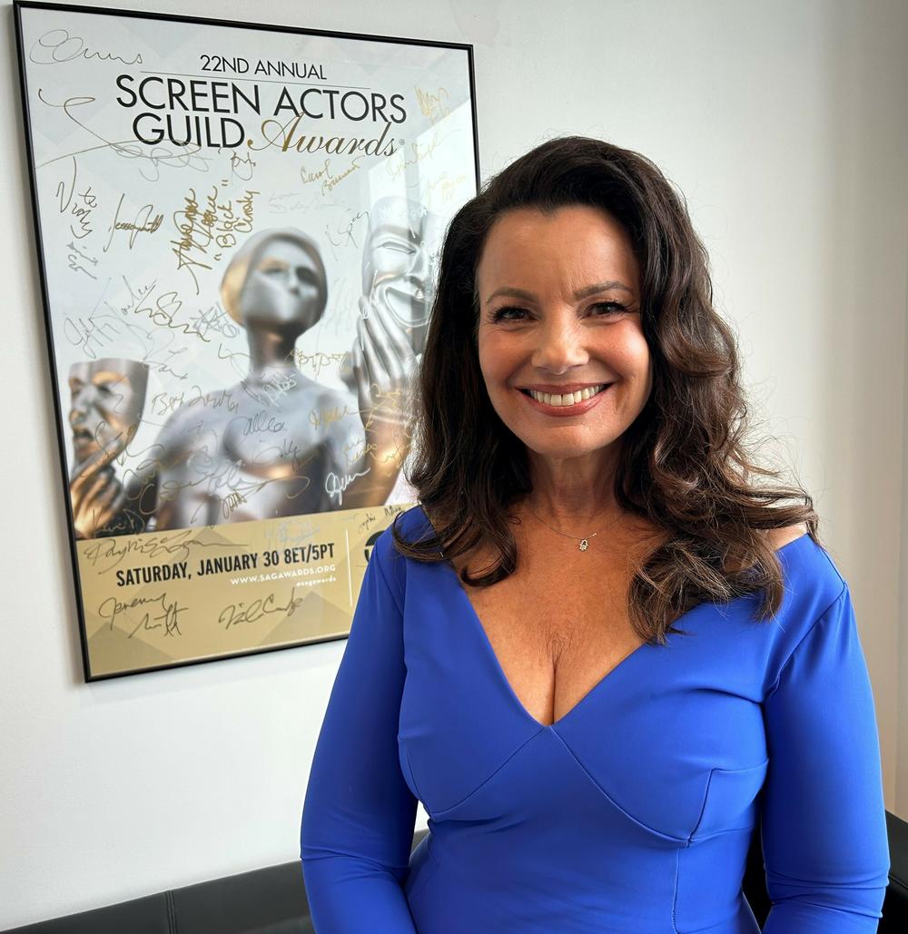 SAG-AFTRA president Fran Drescher, at the union's Los Angeles headquarters.
