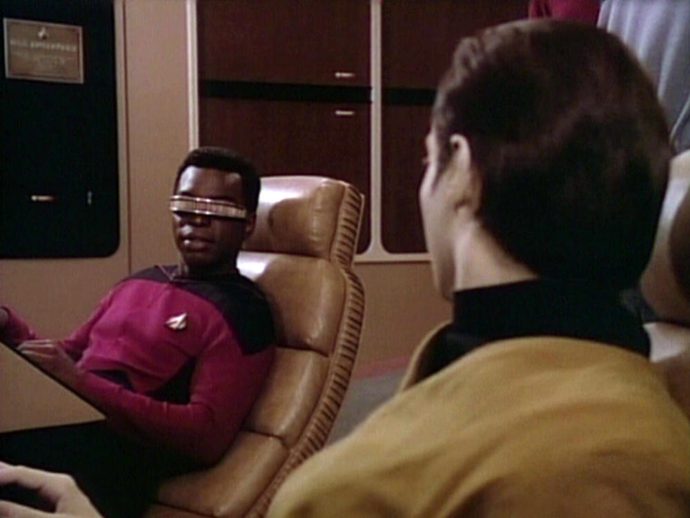 LeVar Burton as Geordi La Forge in <em>Star Trek: The Next Generation.</em>