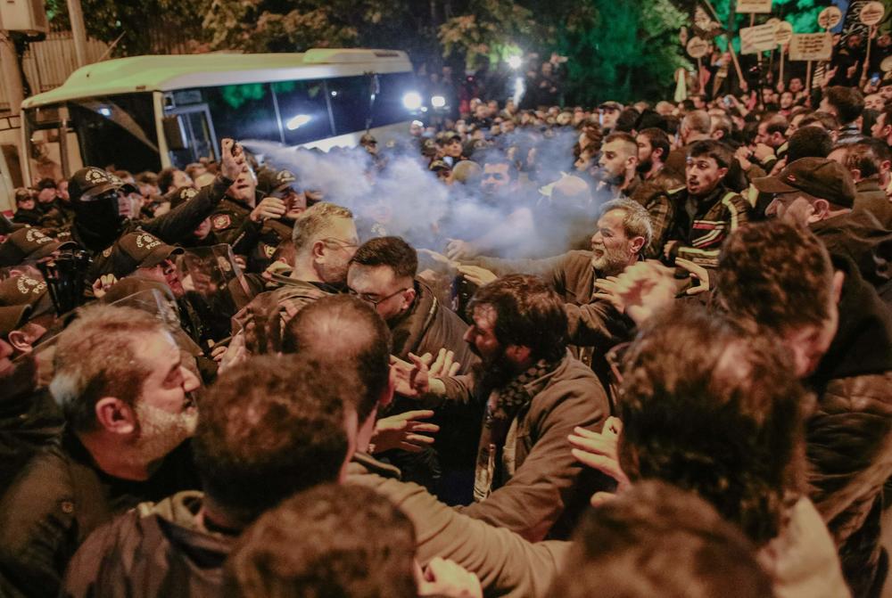 Tues., Oct. 17: Hundreds gathered spontaneously outside the Israeli Consulate General in Ankara, Turkey, to protest the Israeli airstrike on Al-Ahli Baptist Hospital in Gaza.