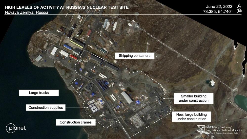 Satellite imagery of Russia's nuclear test site shows 