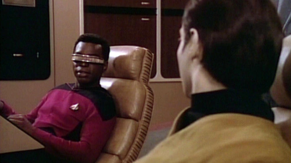 LeVar Burton as Geordi La Forge in <em>Star Trek: The Next Generation.</em>