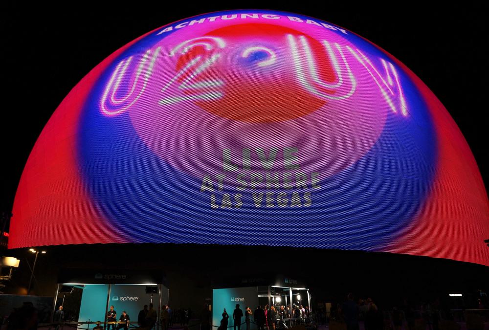 The Sphere is a 17,500-person capacity venue housed within a giant orb (366 feet tall and 516 feet wide) located in what's essentially a back corner of Sin City.