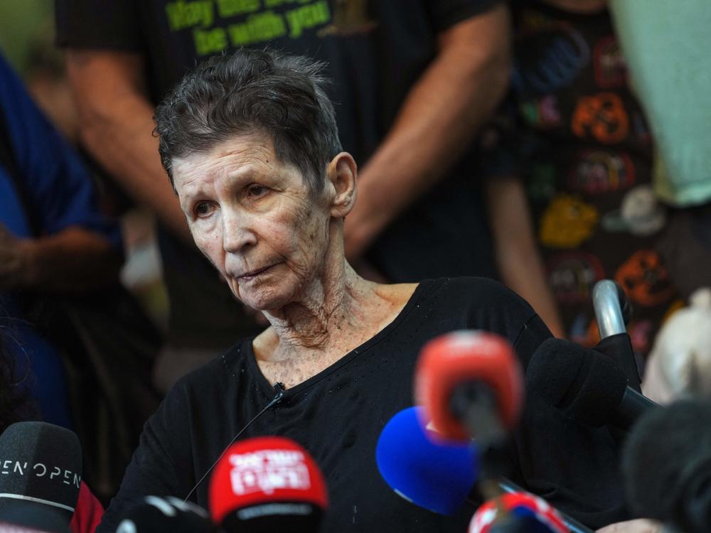 Israeli Yocheved Lifshitz, 85, described her kidnapping by Hamas in a remarkable press conference in Tel Aviv held the day after she was released.