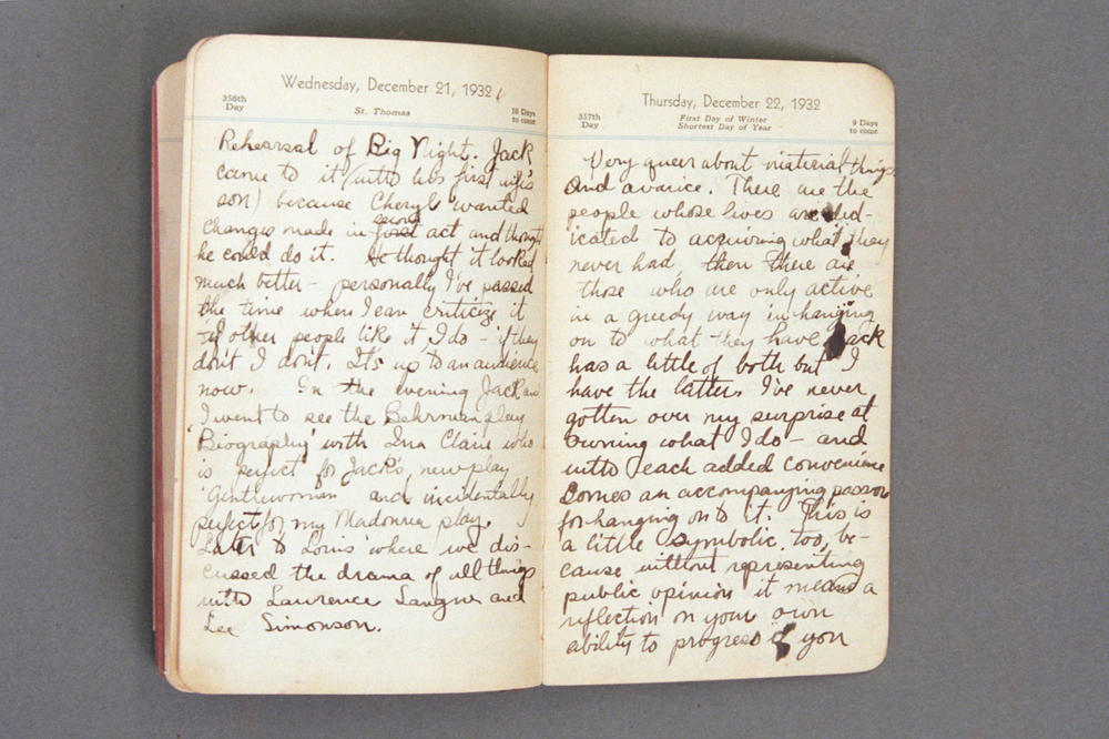 Powell's diary, December 1932.
