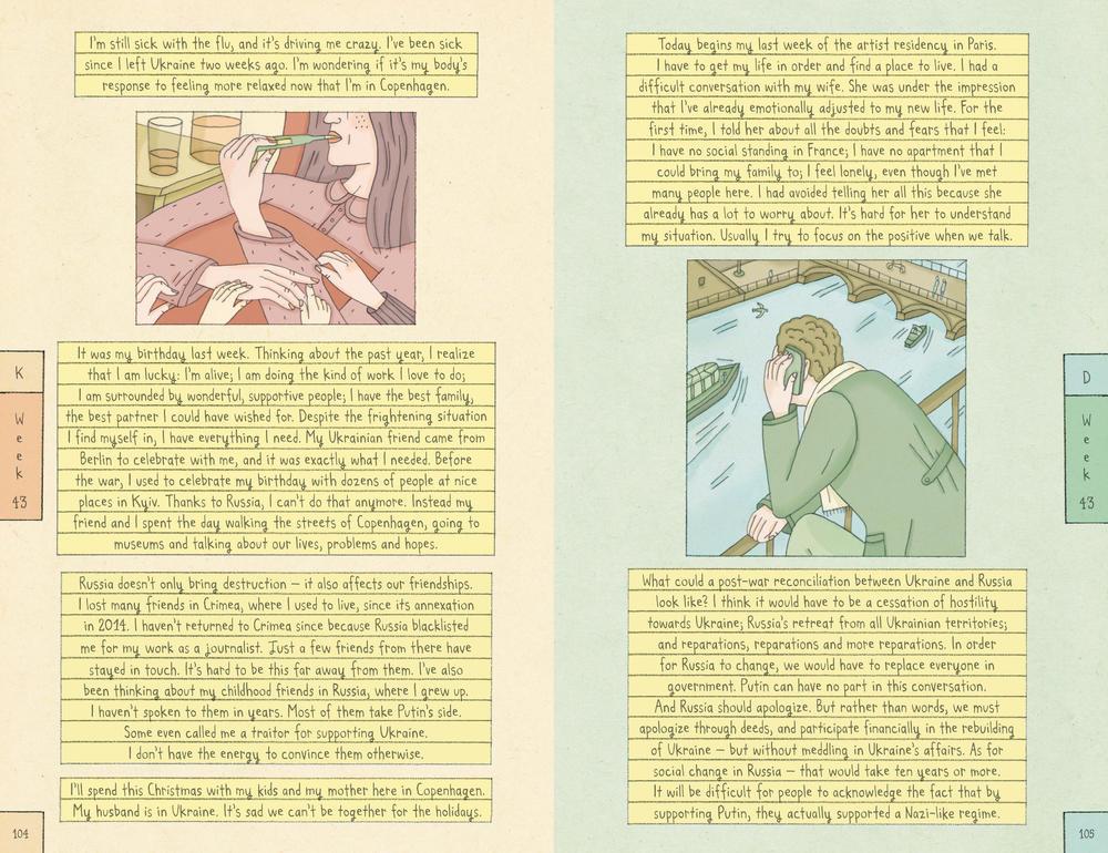 A page from Nora Krug's <em>Diaries of War. </em>