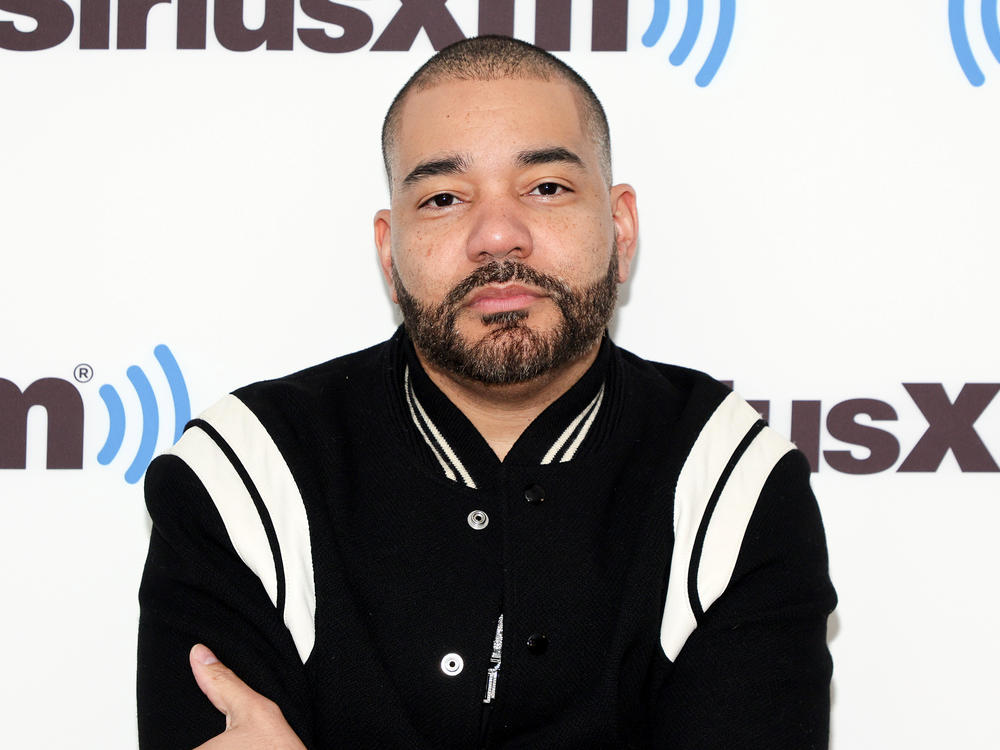 DJ Envy visits SiriusXM Studio on April 20, 2022, in New York City.