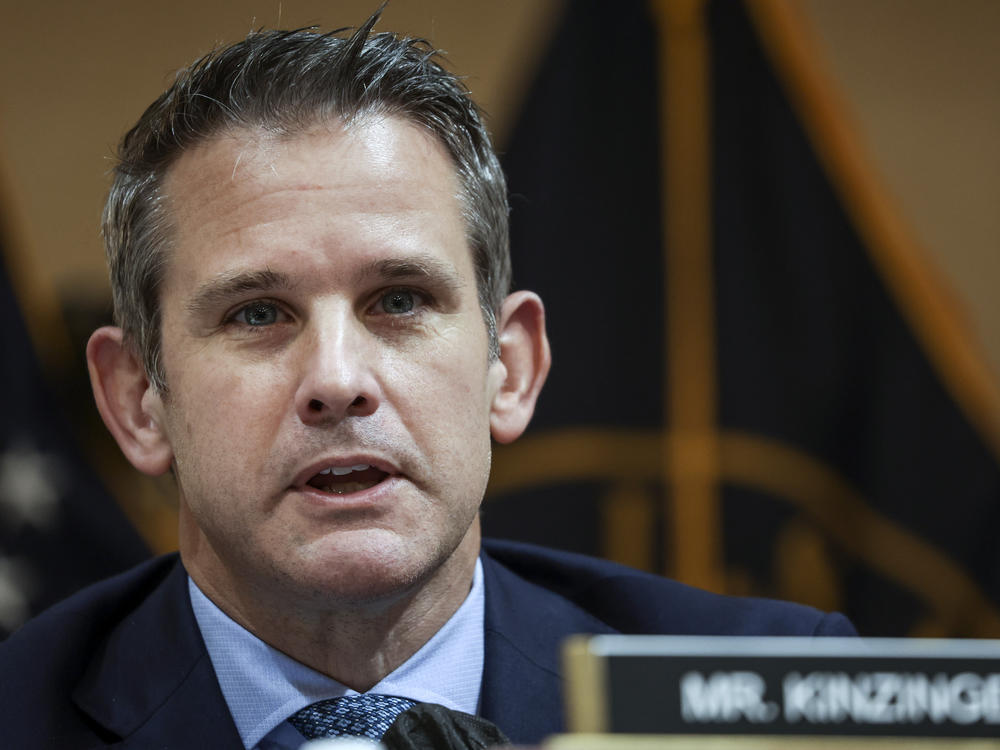 Adam Kinzinger delivers remarks during the fifth hearing by the House Select Committee to Investigate the January 6th Attack, in June 2022.