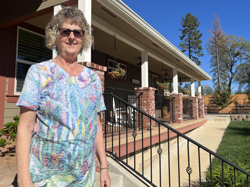 Former Mayor Jody Jones rebuilt a new, more wildfire fire resistant home on the lot where she and her husband lost everything in the Camp Fire.