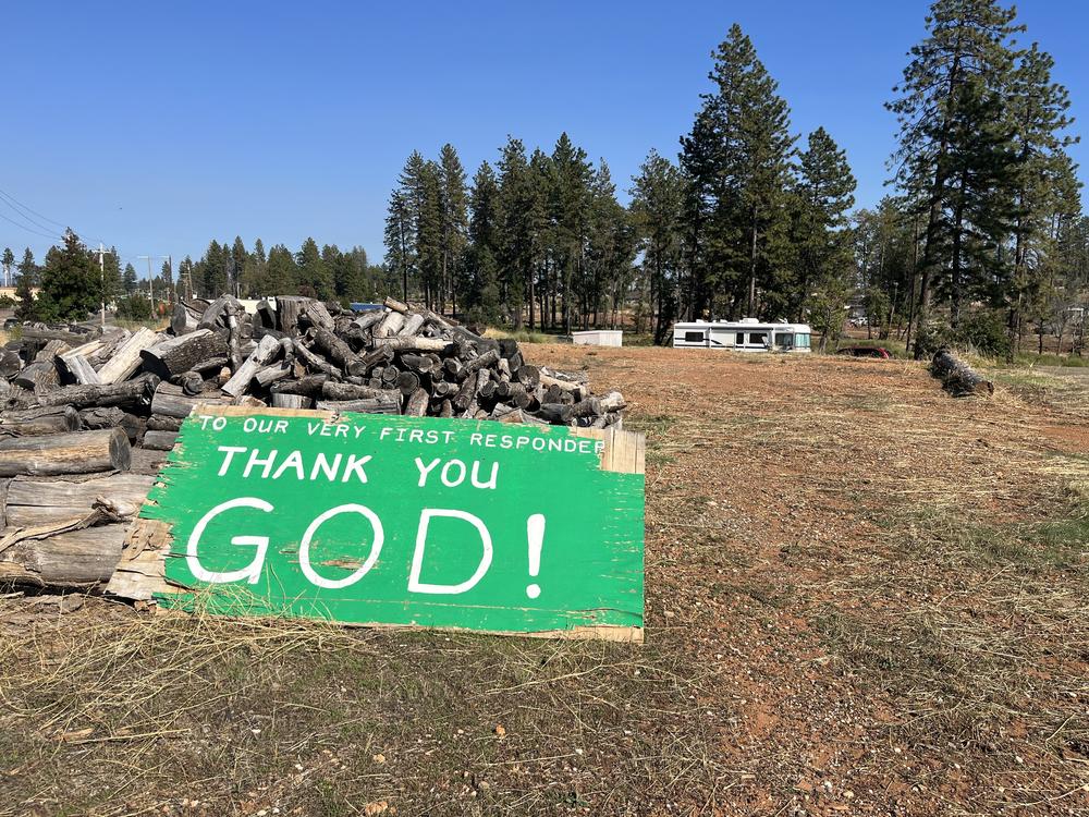 One million trees have been removed from the Paradise area and many lots are now for sale or being built on.